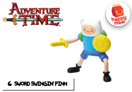 Adventure Time McDonalds Happy Meal - Sword Swingin Finn